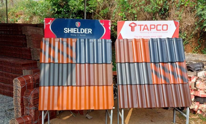 Ceramic roof tiles in Iritty, Kannur, Ceramic roof tiles installation