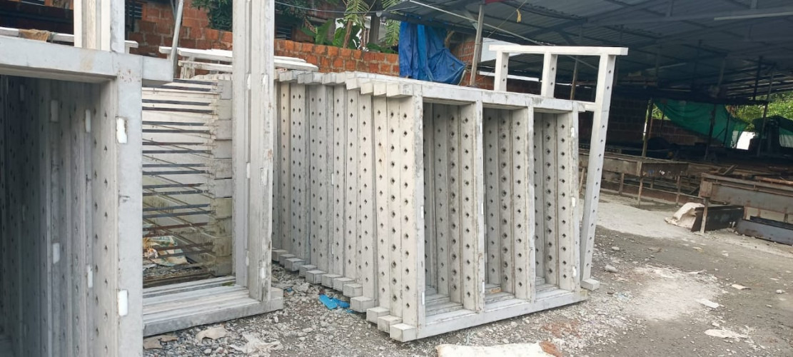 Concrete Window Frames in Perumpunna, Kannur