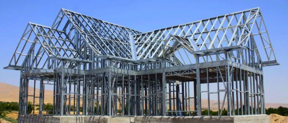 Steel Structure House Construction in Kerala, India Steel Frame House