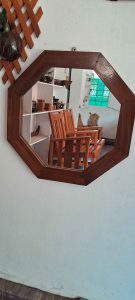 wooden fraim mirror